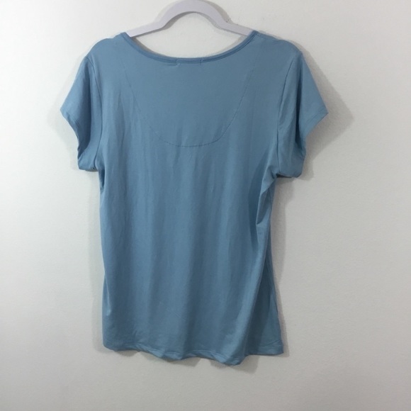“Ink & Ivy” scoop neck light blue top size L - Picture 4 of 4